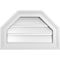 Ekena Millwork Octagonal Top Surface Mount PVC Gable Vent w/ 2"W x 1-1/2"P Brickmould Frame, 18"W x 12"H GVPOT18X1202SF - alternate 1